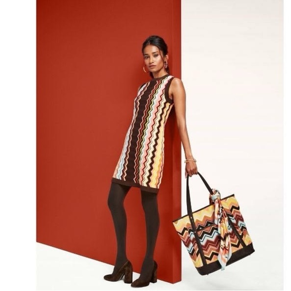 Missoni Multicolor Zigzag Knit Sleeveless Dress - Picture 10 of 10
